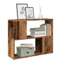 Bibliothèque/Séparateur de pièce vieux bois 80x24x63 cm