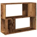 Bibliothèque/Séparateur de pièce vieux bois 80x24x63 cm