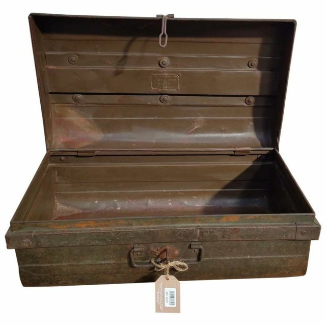 Decorative suitcase Alexandra House Living Brown Iron Traditional styl