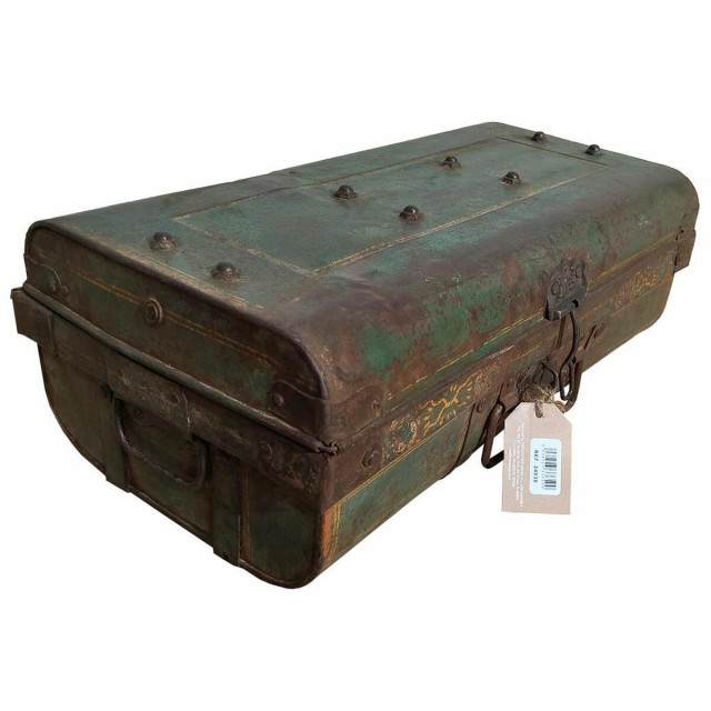 Decorative suitcase Alexandra House Living Brown Iron Traditional styl