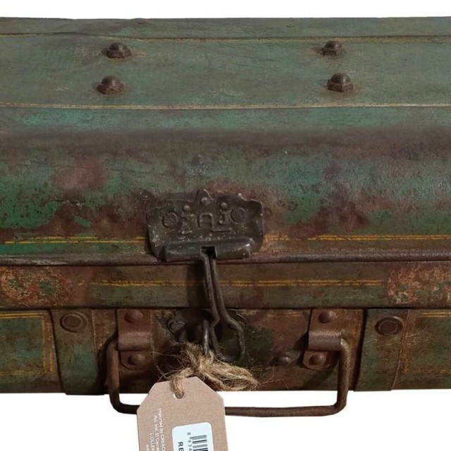 Decorative suitcase Alexandra House Living Brown Iron Traditional styl