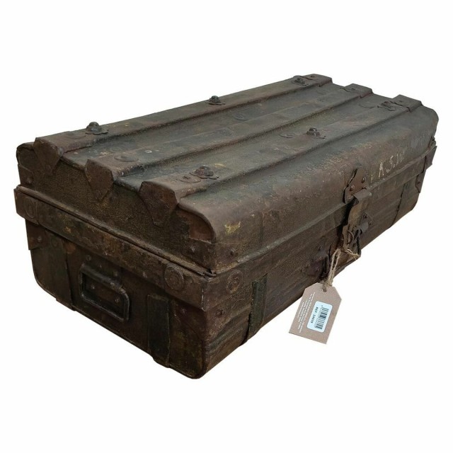 Valise décorative Alexandra House Living Marron Fer Style artisanal 3