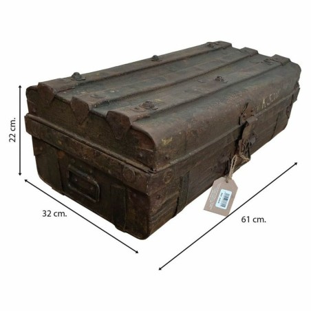 Valise décorative Alexandra House Living Marron Fer Style artisanal 3
