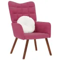 Chaise de relaxation Rouge bordeaux Velours