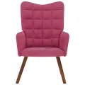 Chaise de relaxation Rouge bordeaux Velours