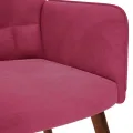 Chaise de relaxation Rouge bordeaux Velours