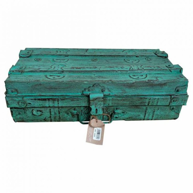 Decorative suitcase Alexandra House Living Green Iron Traditional styl