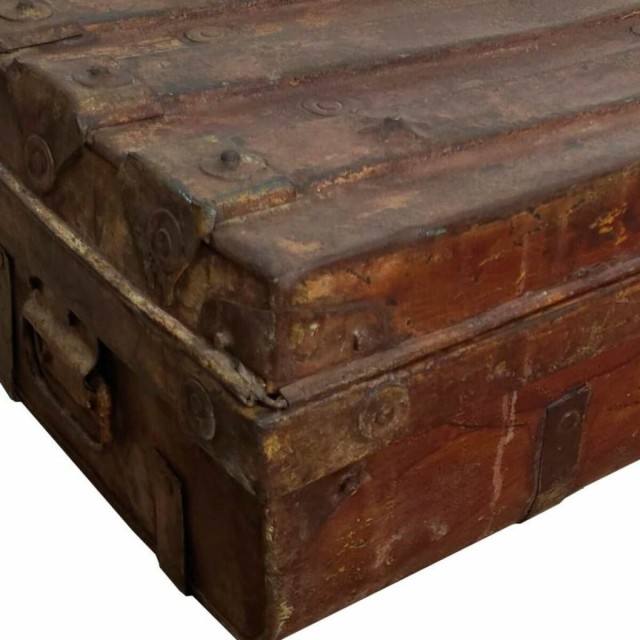 Valise décorative Alexandra House Living Marron Fer Style artisanal 3