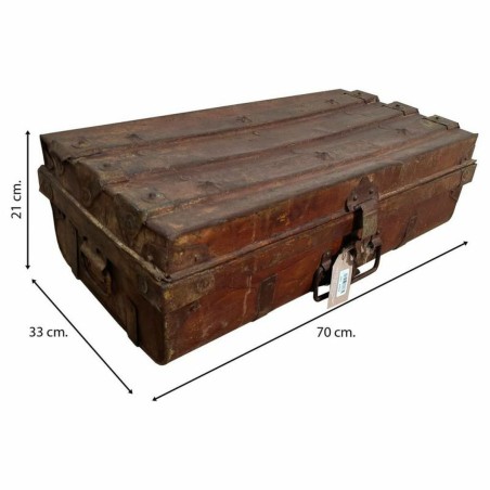 Valise décorative Alexandra House Living Marron Fer Style artisanal 3