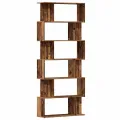 Bibliothèque vieux bois 80x24x192 cm bois d'ingénierie