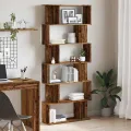 Bibliothèque vieux bois 80x24x192 cm bois d'ingénierie