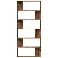 Bibliothèque vieux bois 80x24x192 cm bois d'ingénierie