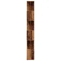 Bibliothèque vieux bois 80x24x192 cm bois d'ingénierie