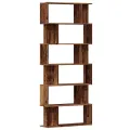Bibliothèque vieux bois 80x24x192 cm bois d'ingénierie