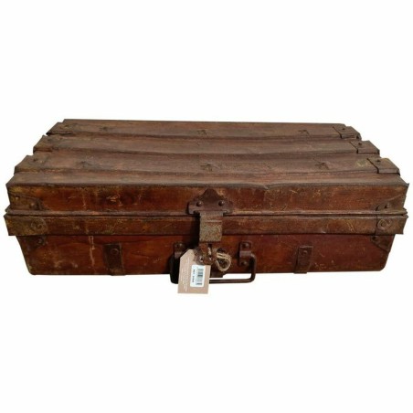 Decorative suitcase Alexandra House Living Brown Iron Traditional styl