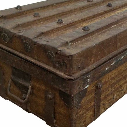 Decorative suitcase Alexandra House Living Brown Iron Traditional styl 2