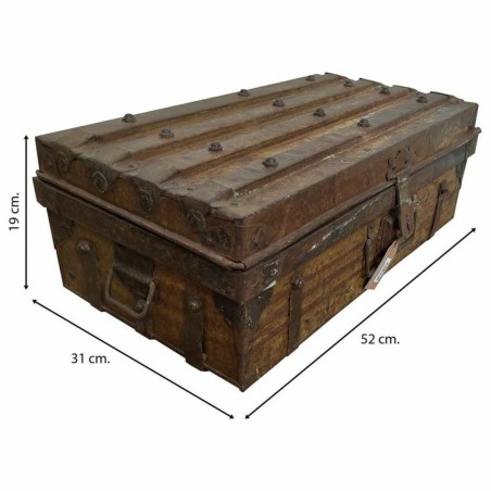 Valise décorative Alexandra House Living Marron Fer Style artisanal 3