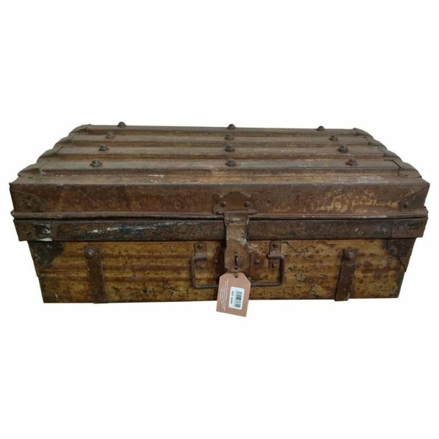 Valise décorative Alexandra House Living Marron Fer Style artisanal 3