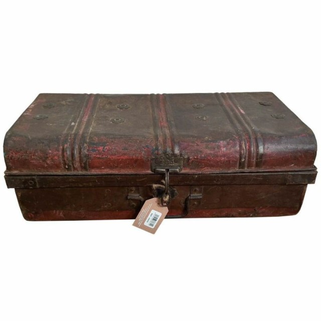 Decorative suitcase Alexandra House Living Brown Iron Traditional styl