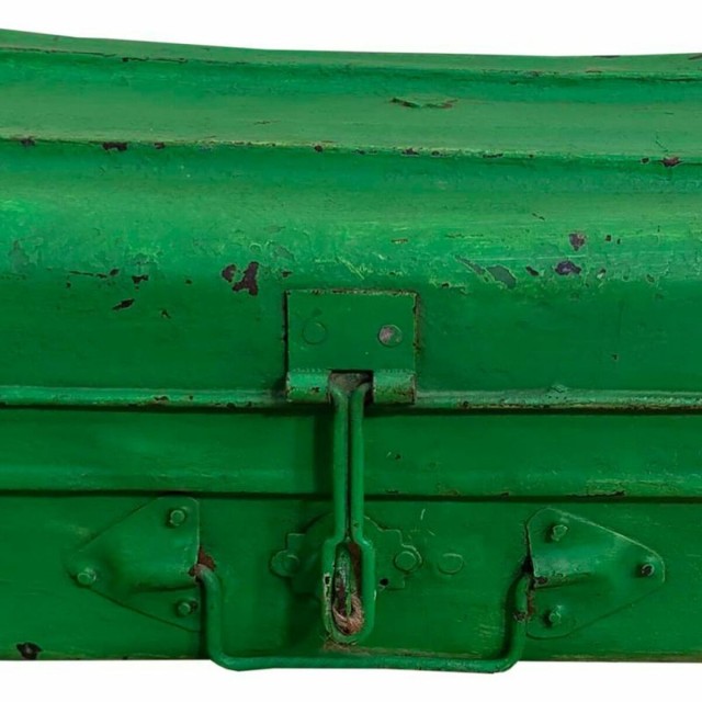 Valise décorative Alexandra House Living Vert Fer Style artisanal 29