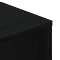 Bibliothèque noir 34x31x112 cm bois d'ingénierie