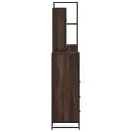 Ensemble de meubles de salle de bain 4 pcs chêne marron