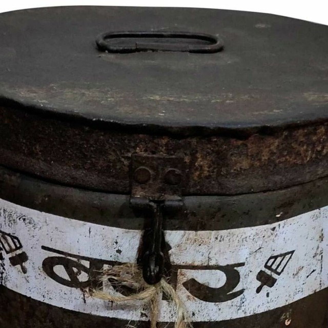 Decorative canister Alexandra House Living Brown Iron Traditional styl