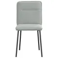 Chaises à manger lot de 2 Gris clair Velours