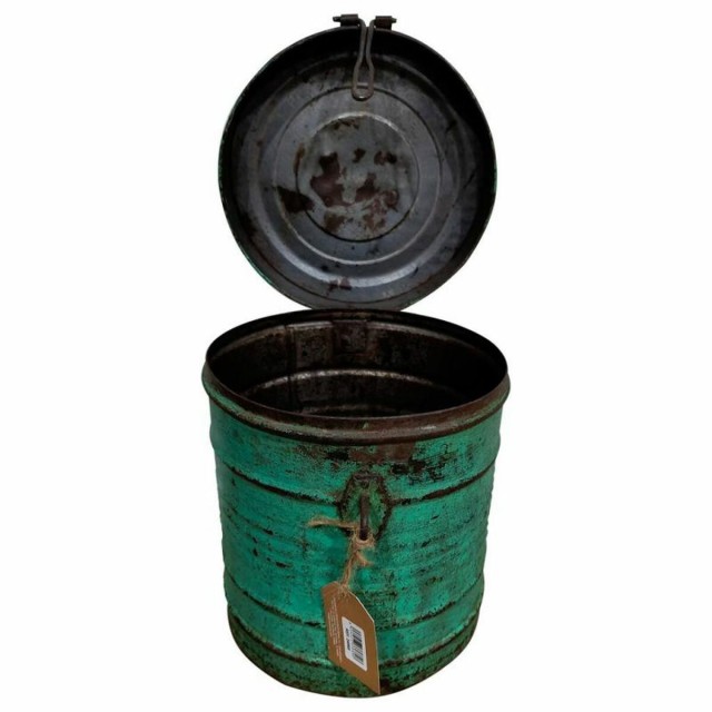 Decorative canister Alexandra House Living Green Iron Traditional styl