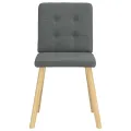 Chaises à manger lot de 2 gris foncé tissu
