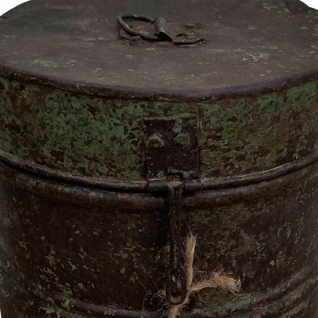 Decorative canister Alexandra House Living Brown Iron Traditional styl