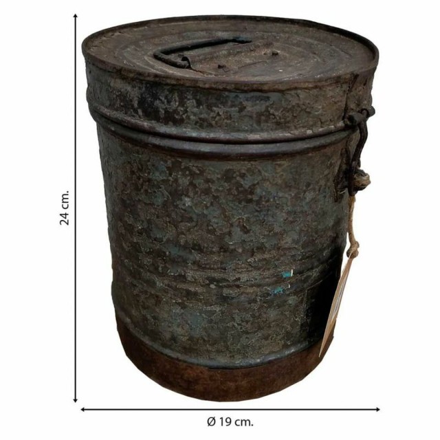 Decorative canister Alexandra House Living Brown Iron Traditional styl