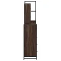 Ensemble de meubles de salle de bain 4 pcs chêne marron