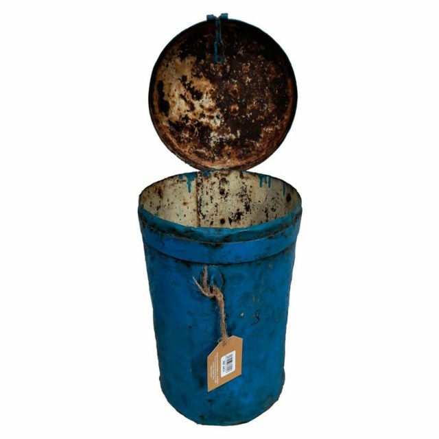 Decorative canister Alexandra House Living Blue Iron Traditional style