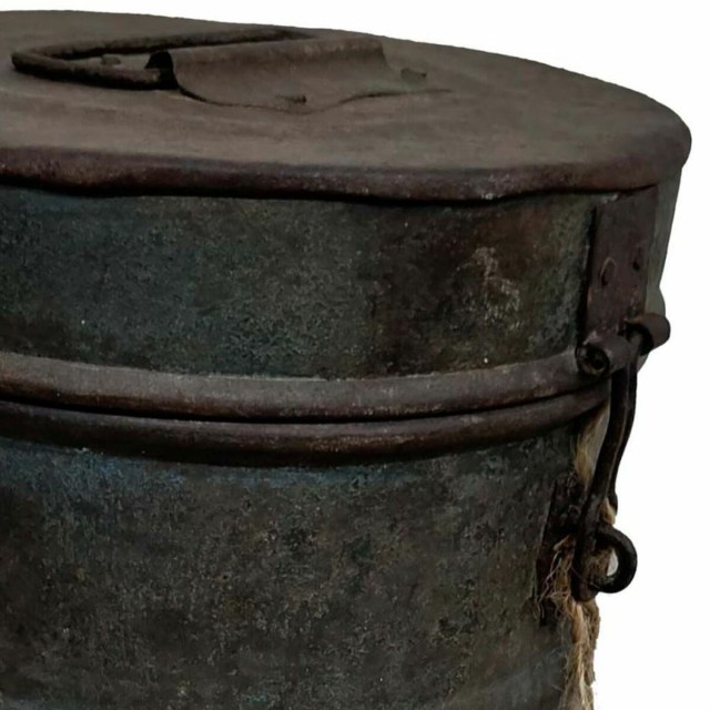 Decorative canister Alexandra House Living Brown Iron Traditional styl