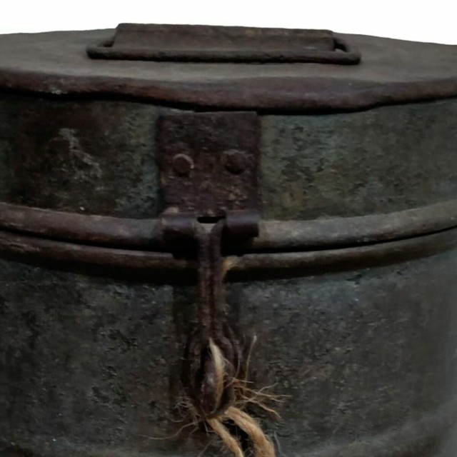 Decorative canister Alexandra House Living Brown Iron Traditional styl