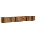 Ensemble de meuble TV mural 3 pcs vieux bois bois d'ingénierie