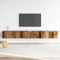 Ensemble de meuble TV mural 3 pcs vieux bois bois d'ingénierie