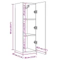 Meubles TV 2 pcs chêne artisanal 30,5x30x90cm bois d'ingénierie