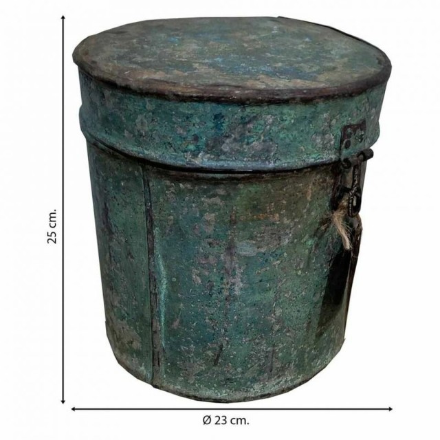 Decorative canister Alexandra House Living Brown Iron Traditional styl