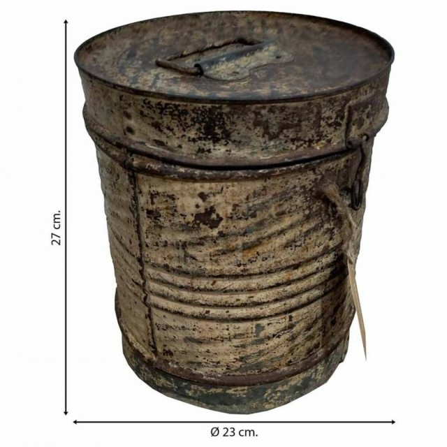 Decorative canister Alexandra House Living Brown Iron Traditional styl