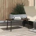  Table basse de jardin rectangulaire marron 40x40x37 cm rotin