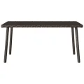  Table basse de jardin rectangulaire marron 40x40x37 cm rotin