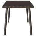  Table basse de jardin rectangulaire marron 40x40x37 cm rotin