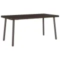  Table basse de jardin rectangulaire marron 40x40x37 cm rotin