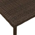  Table basse de jardin rectangulaire marron 40x40x37 cm rotin