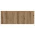 Meubles TV muraux 4 pcs chêne artisanal bois d'ingénierie