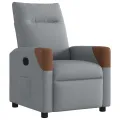 Fauteuil inclinable Gris clair Tissu