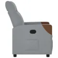 Fauteuil inclinable Gris clair Tissu