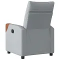 Fauteuil inclinable Gris clair Tissu